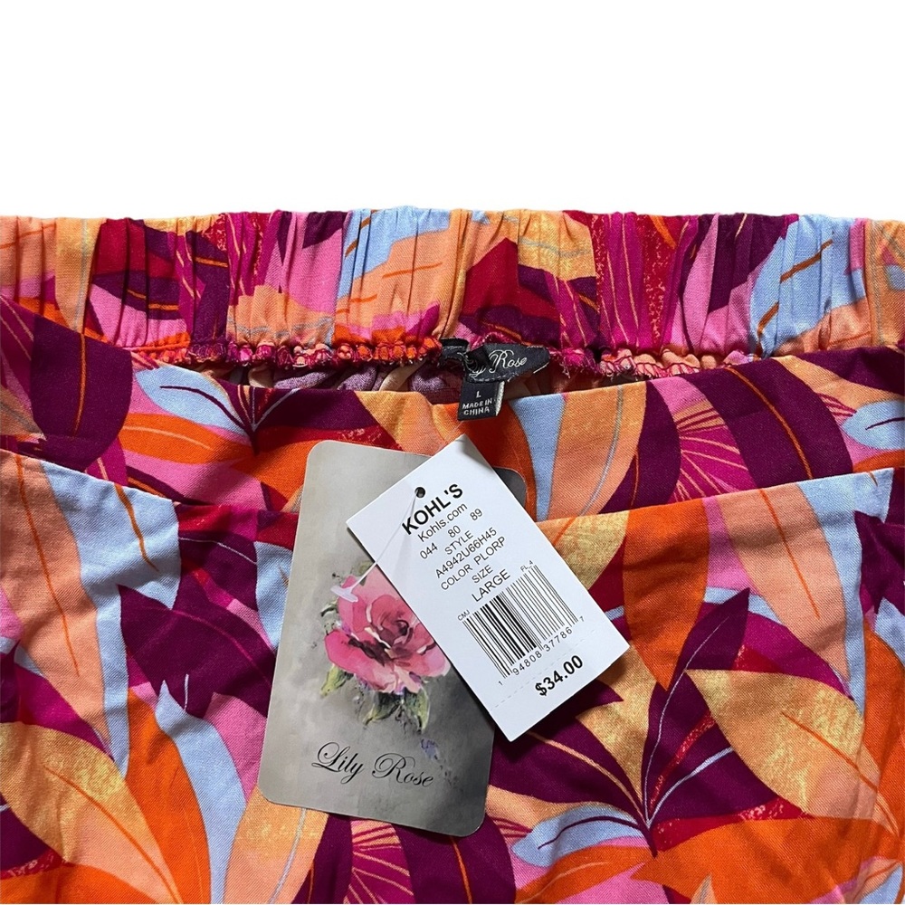 NWT Juniors’ Lily Rose Elastic Waist Skater Skirt Size Large - Picture 6 of 8